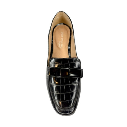 Flats Negros con Moño – Comodidad y Estilo para Pie Ancho