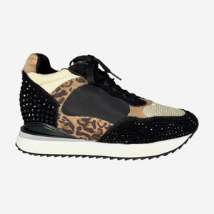 M3555 / Tenis combinados con animal print