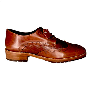2404 natura tan- Zapato de Piel Artesanal para Caballero