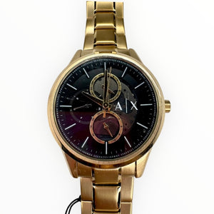 Reloj para Caballero Armani – Grande y Elegante en Dorado con negro
