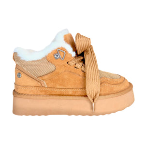 XTI 144338 plataforma, snow café con peluche y agujeta ancha