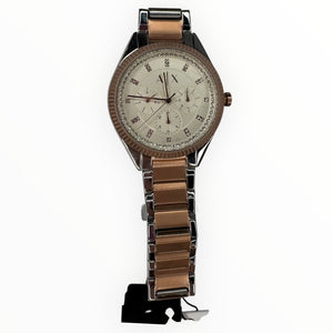 Reloj para Mujer Armani – Detalles en Dorado y Plata, Estilo Elegante