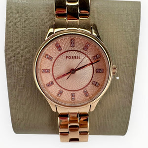 Reloj para Mujer Fossil – Diseño Simple en Color Dorado
