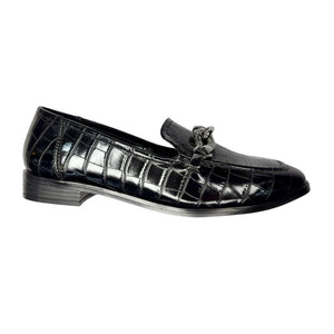 223305 luca negro - Flats Negros con Detalle de Víbora
