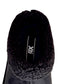 144447 XTI Pantufla negra tipo clog con interior afelpado