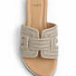 Sandalia brillos plata 204