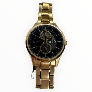 Reloj para Caballero Armani – Grande y Elegante en Dorado con negro
