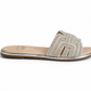 Sandalia brillos plata 204