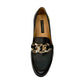 Flats Negros con Cadena Decorativa – Estilo Clásico con Toque Moderno
