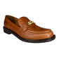 🤎 943003 neymar whisky – Zapato Plano de Piel Vacuno con Hebilla Elegante