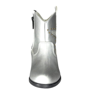 Bota para Niña – Color Plateado con Estrellas